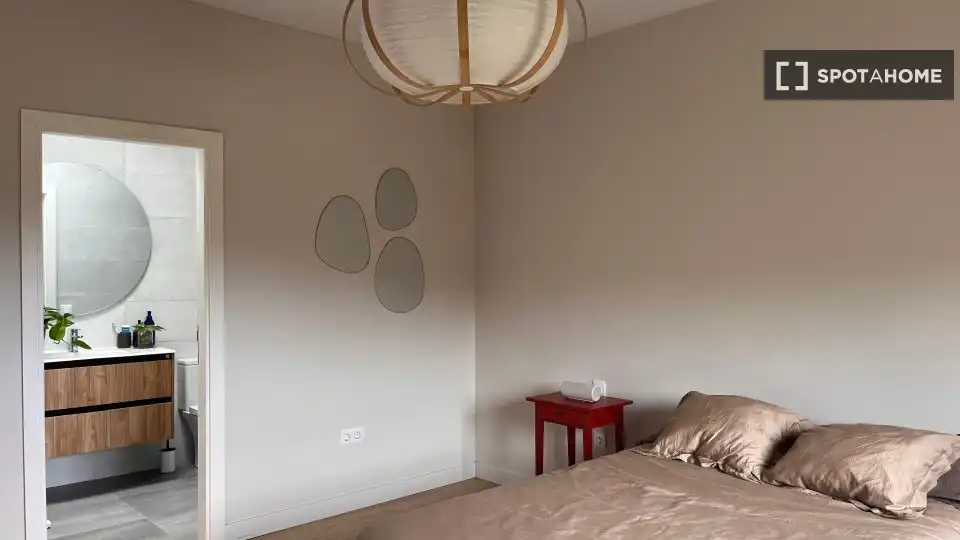Dormitori de Apartament per a compartir en Los Realejos amb Aire condicionat, Terrassa i Moblat