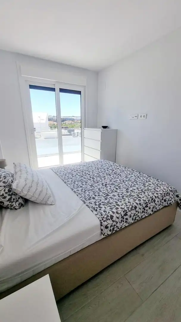 Bedroom of Attic for rent in Estepona  with Air Conditioner, Terrace and Swimming Pool