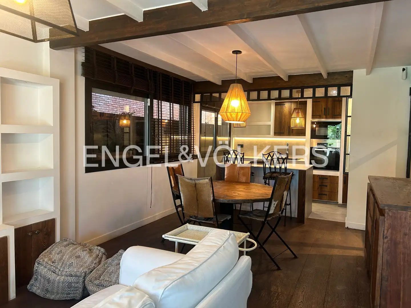 Comedor de Apartamento de alquiler en Sant Cugat del Vallès con Aire acondicionado, Calefacción y Parquet