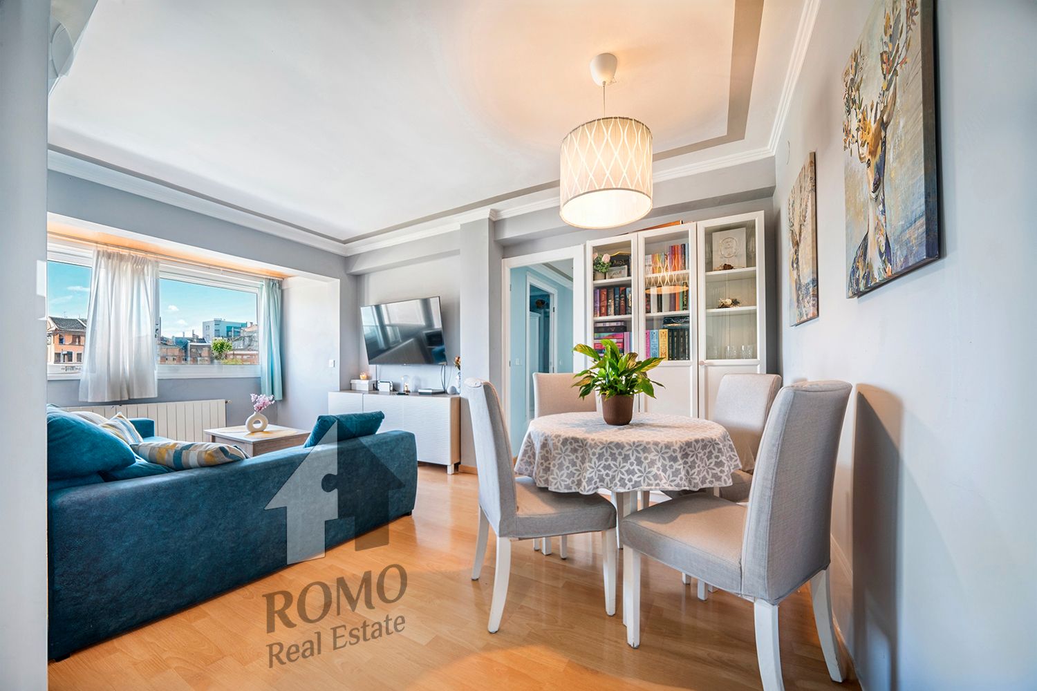 Sala de estar de Piso en venta en Montcada i Reixac con Aire acondicionado, Calefacción y Parquet