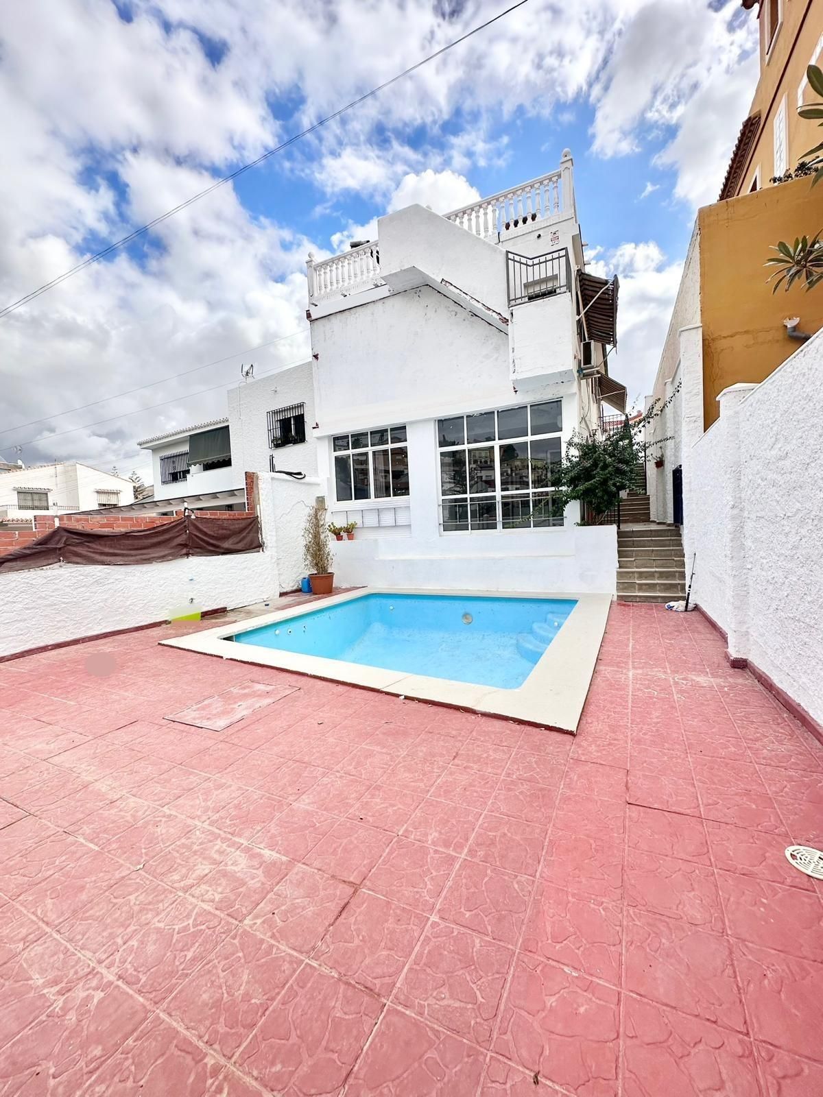 Piscina de Casa adosada en venda en Málaga Capital amb Piscina