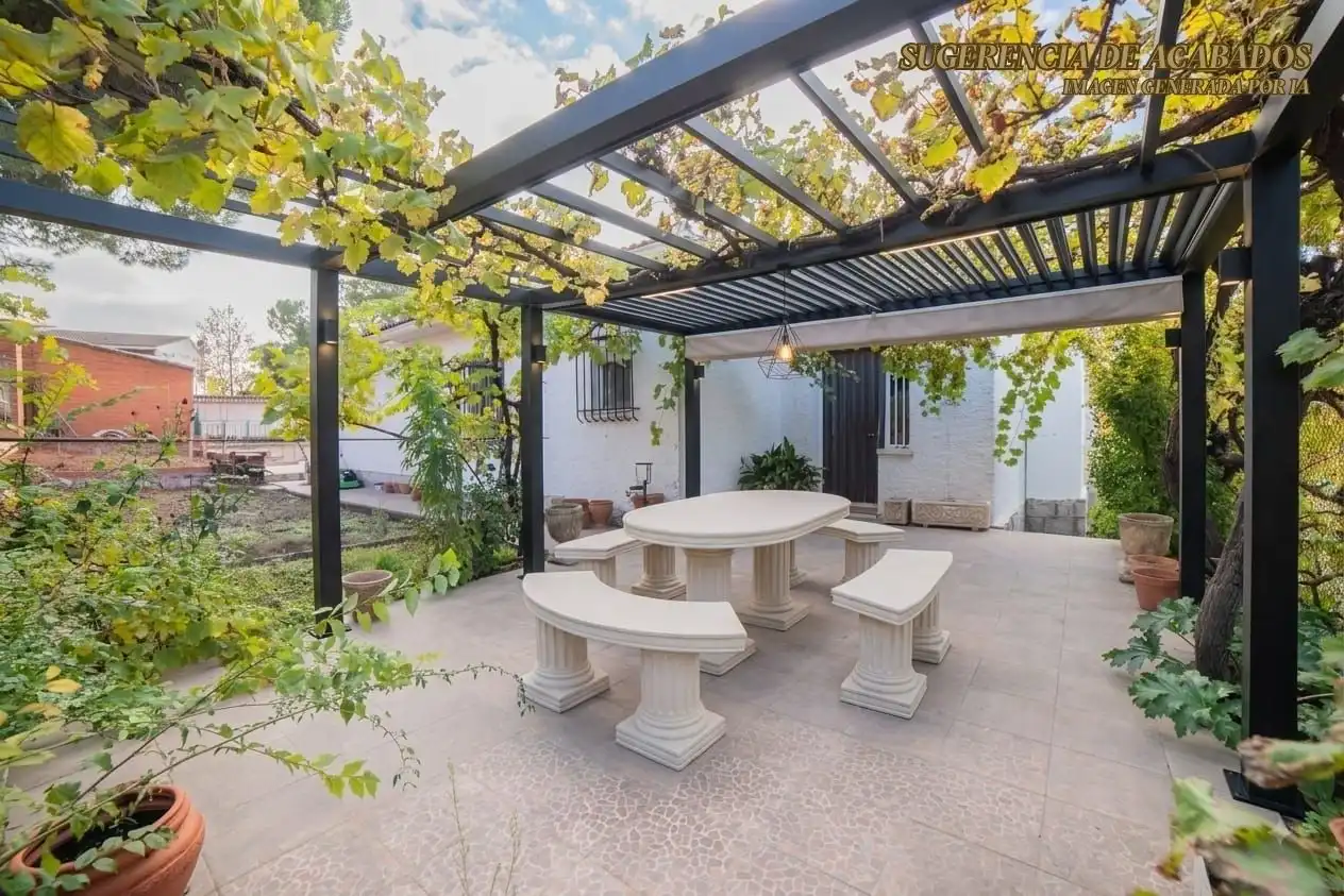 Terraza de Casa o chalet en venta en Méntrida con Calefacción, Jardín privado y Piscina