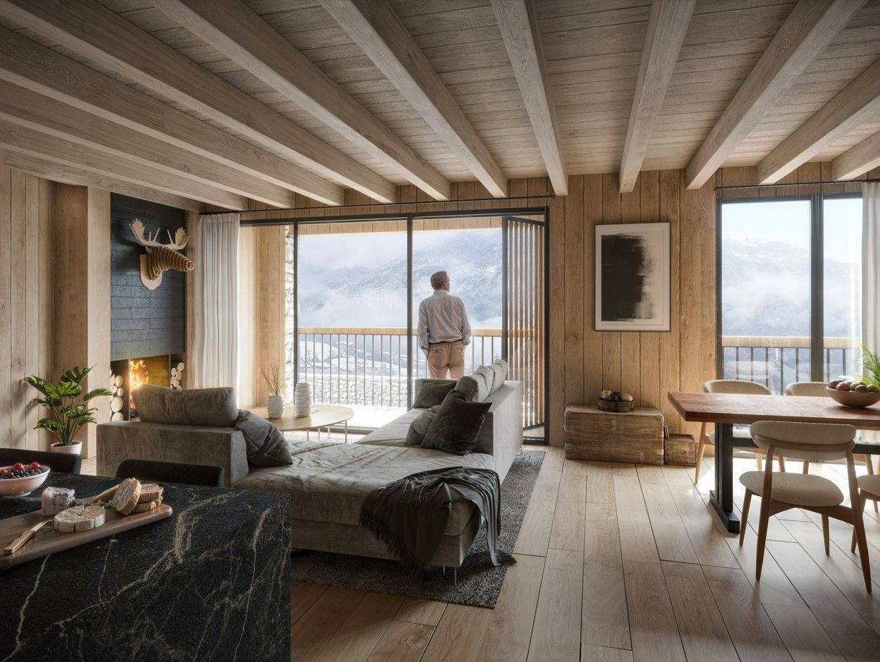 Sala de estar de Piso en venta en Naut Aran con Calefacción, Parquet y Trastero