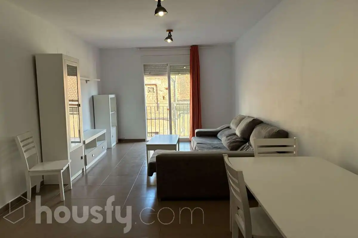 Sala d'estar de Pis de lloguer en Sagunto / Sagunt amb Parquet, Moblat i Balcó