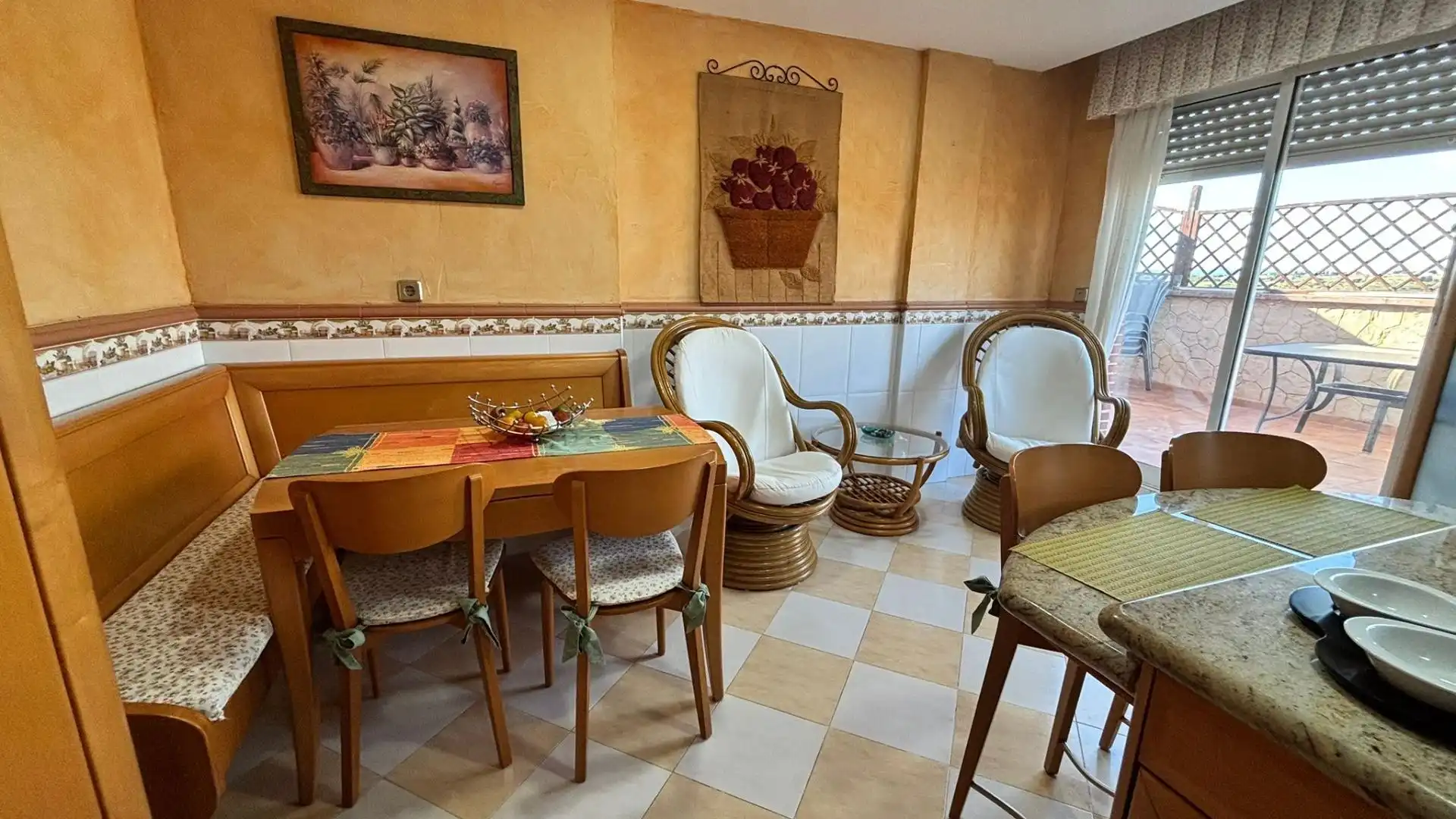 Dining room of Attic for sale in Cartagena  with Air Conditioner, Terrace and Furnished