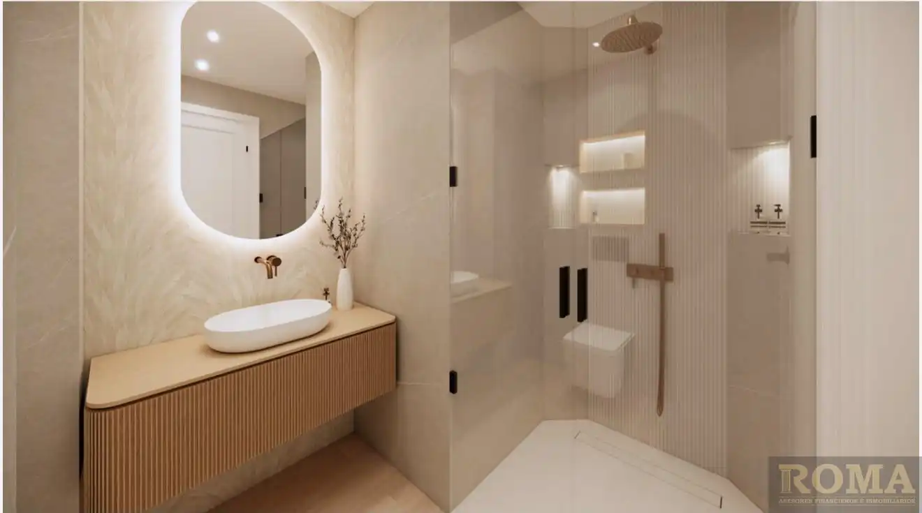 Badezimmer von Wohnung zum Verkauf in Salamanca mit Heizung, Möbliert und Balkon