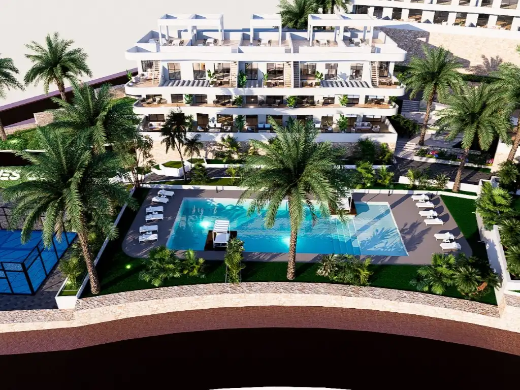 Terrassa de Apartament en venda en Finestrat amb Piscina