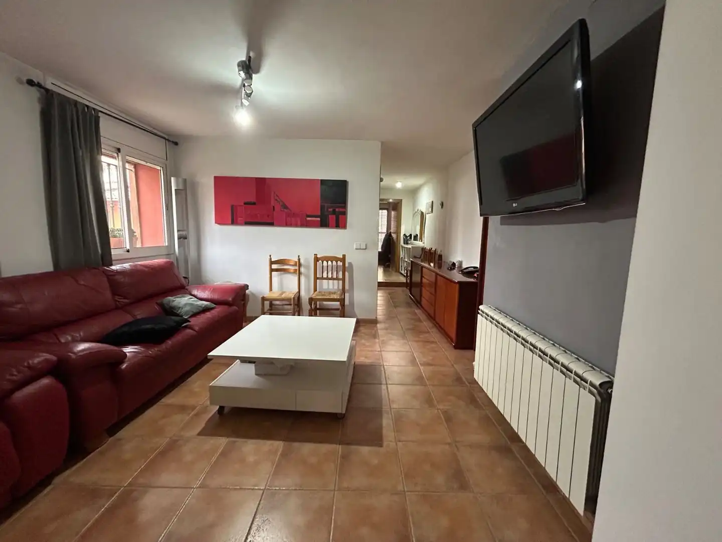 Sala de estar de Casa o chalet en venta en Torelló con Aire acondicionado, Calefacción y Terraza