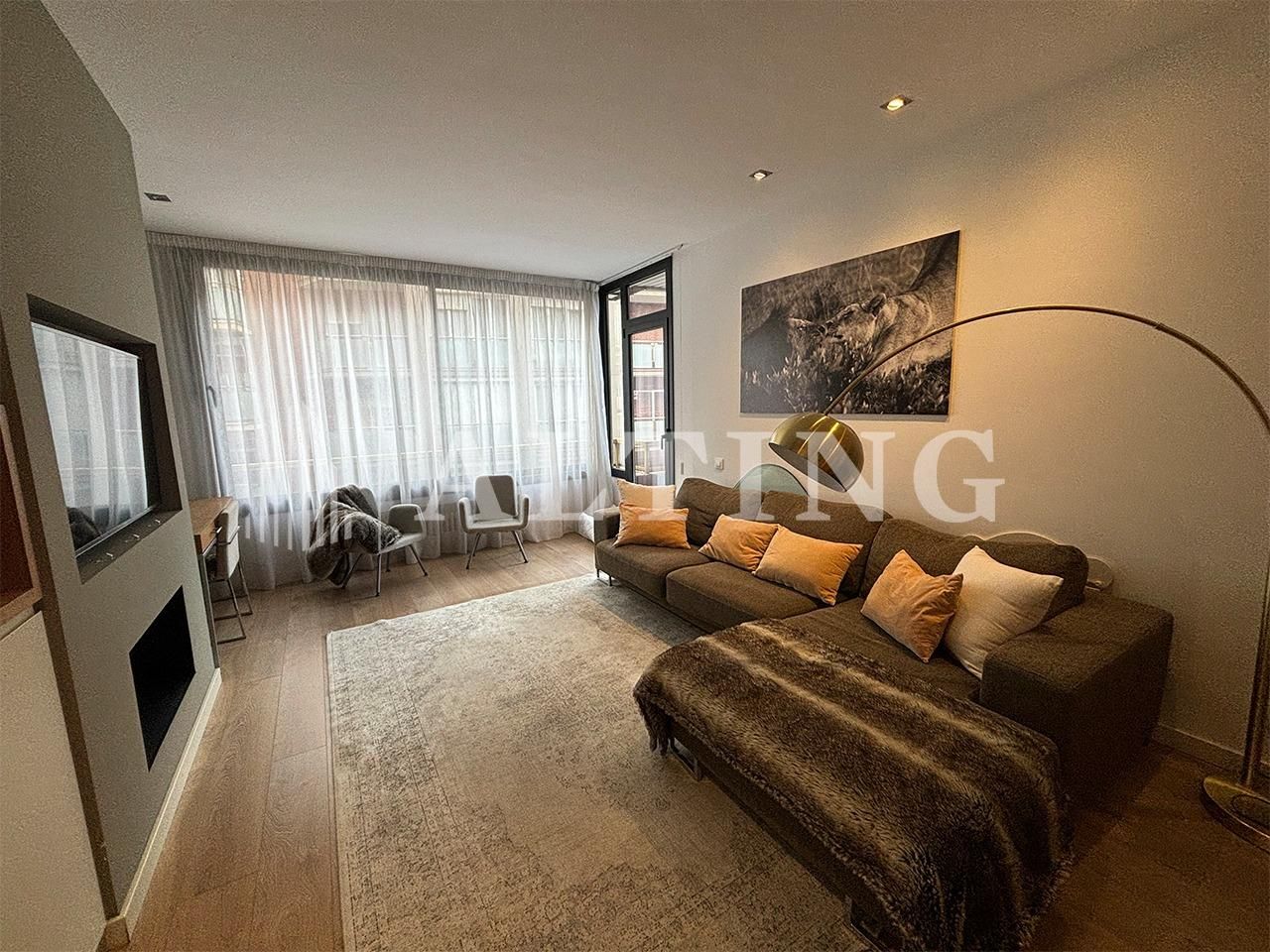 Living room of Flat to rent in  Barcelona Capital  with Air Conditioner, Heating and Parquet flooring