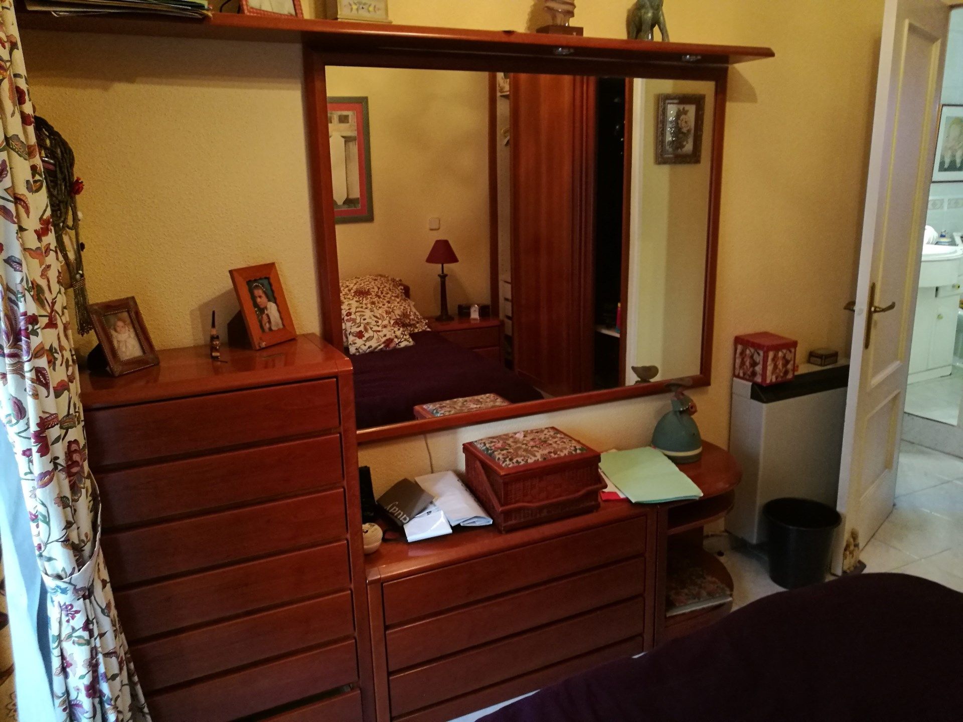 Bedroom of Flat for sale in  Madrid Capital  with Heating, Furnished and Oven