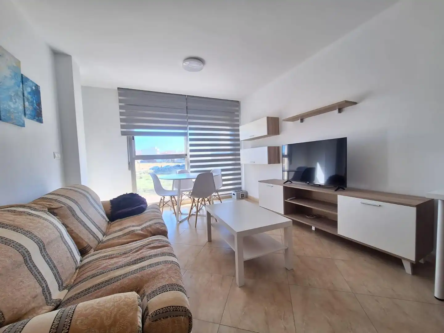 Sala d'estar de Pis de lloguer en Murcia amb Aire condicionat, Calefacció i Moblat