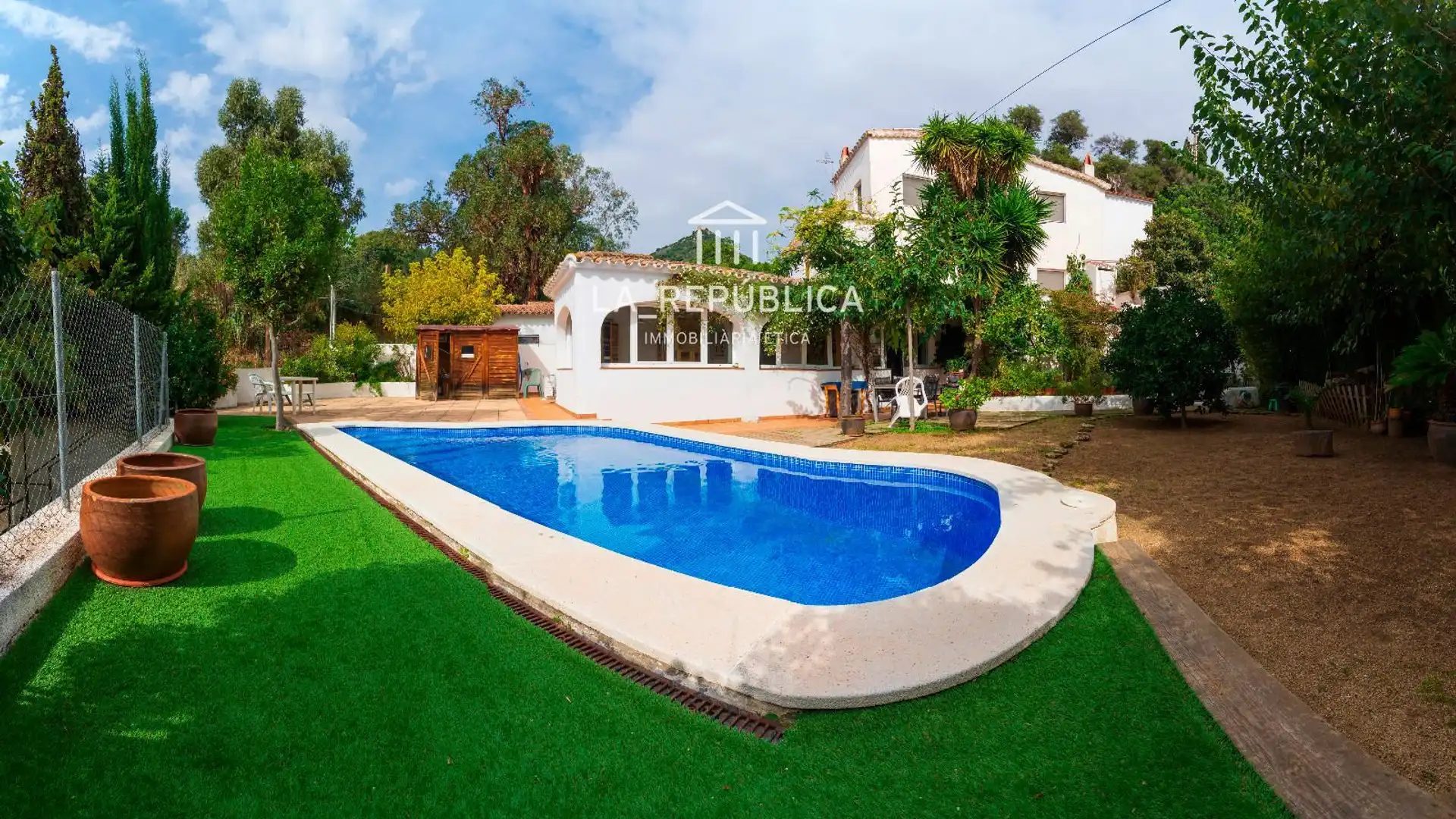 Jardín de Casa o chalet en venta en Cabrera de Mar con Aire acondicionado, Calefacción y Jardín privado