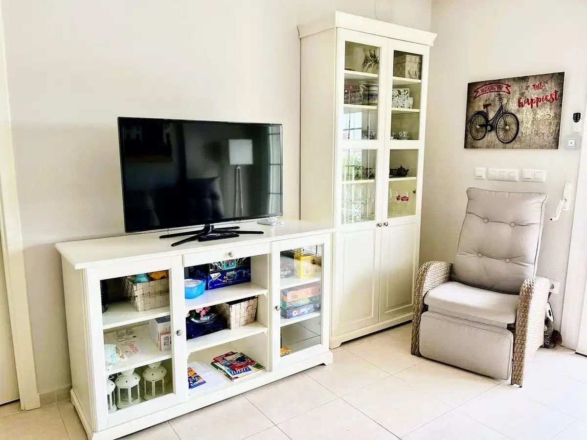Sala de estar de Apartamento en venta en Los Alcázares con Aire acondicionado, Terraza y Piscina comunitaria