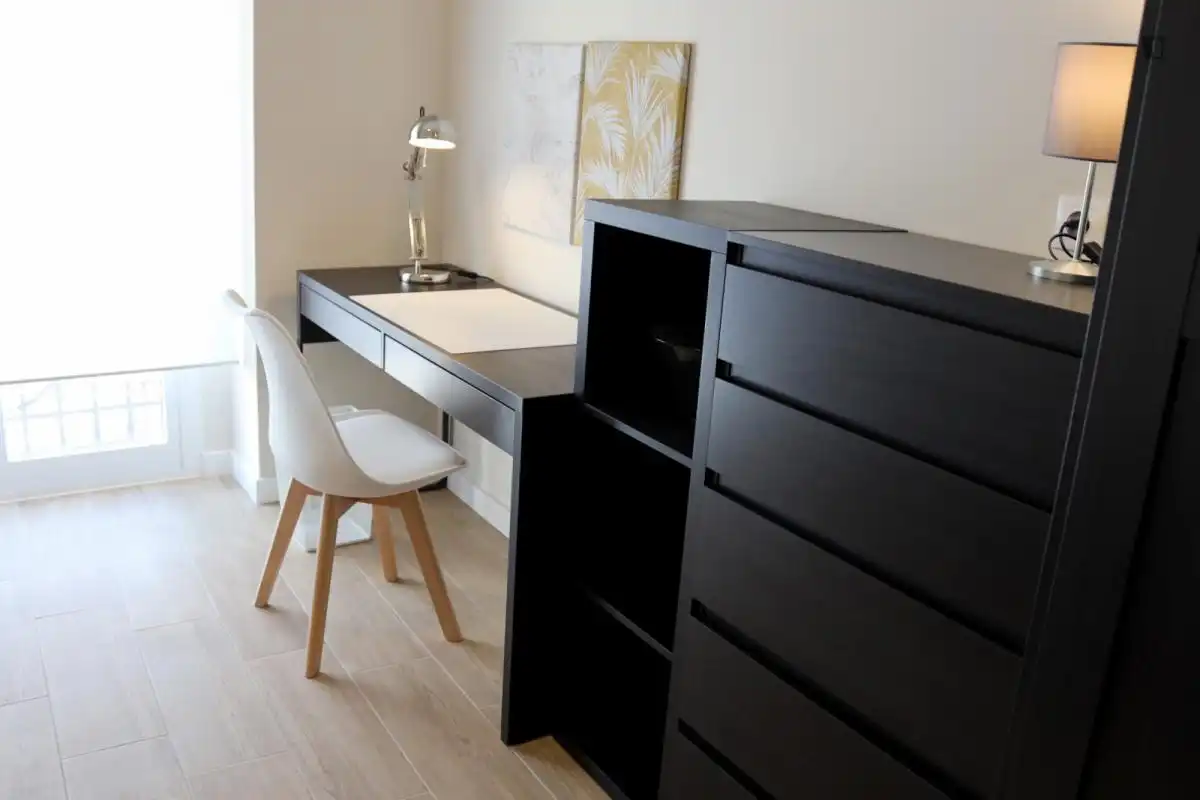 Bedroom of Study for rent in Burjassot  with Air Conditioner, Furnished and Washing machine