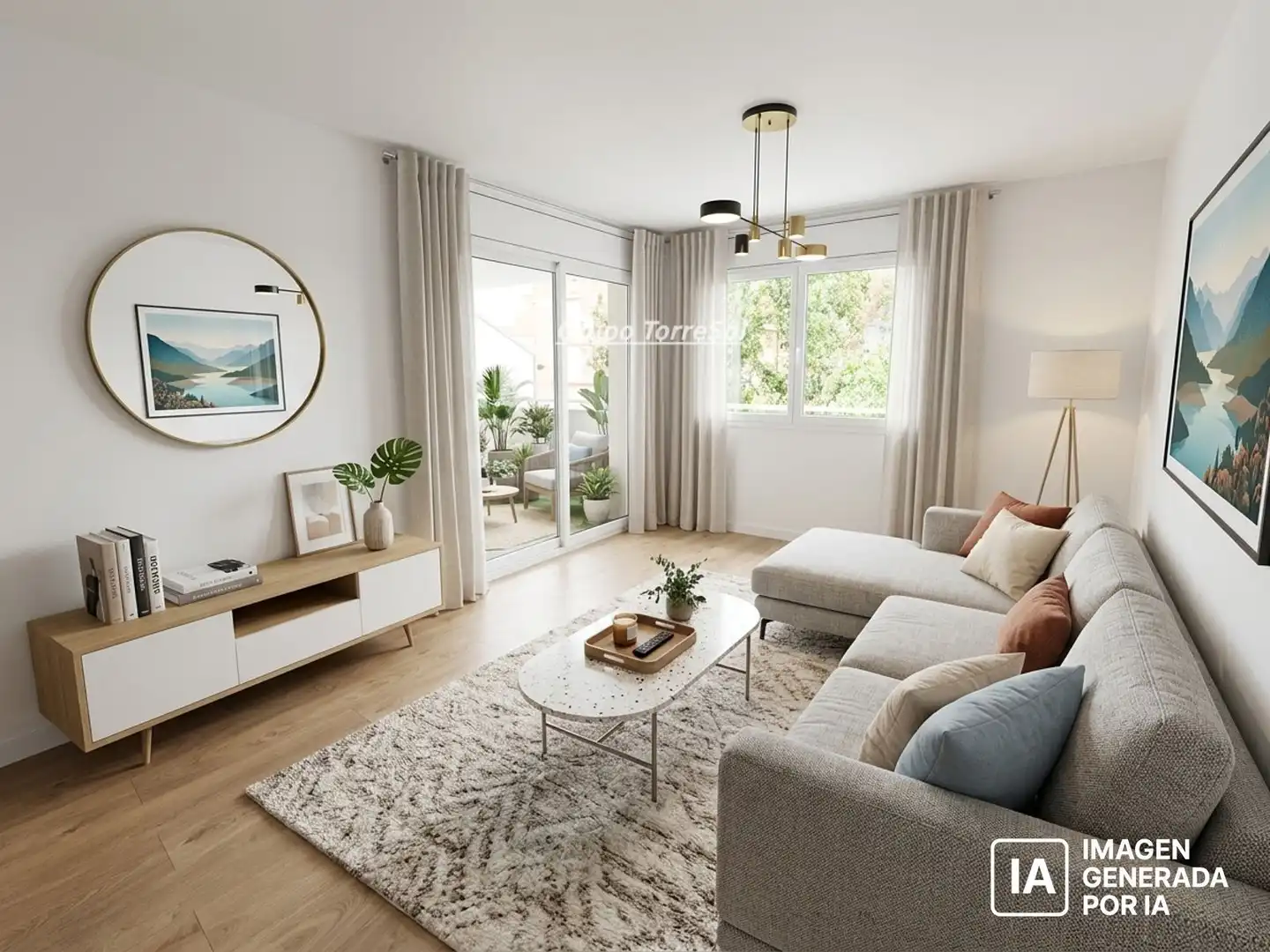 Wohnzimmer von Wohnung zum Verkauf in Torredembarra mit Klimaanlage, Heizung und Parkett