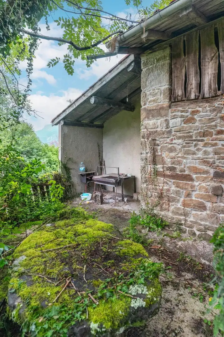 Terraza de Finca rústica en venta en Sobrescobio con Jardín privado, Terraza y Amueblado