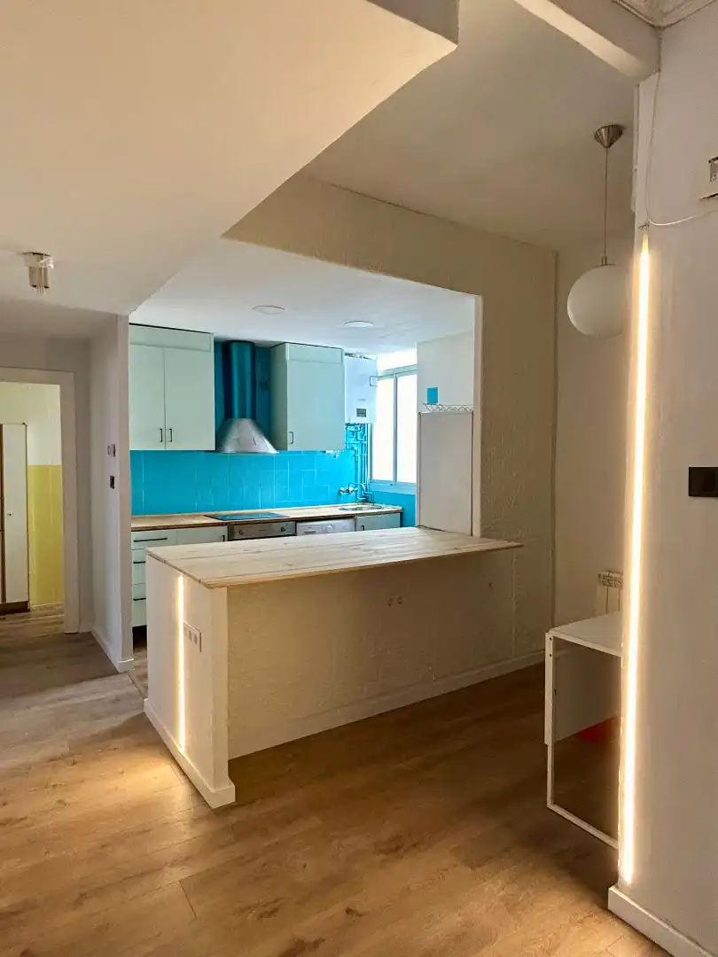 Küche von Wohnung zur Miete in Zaragoza mit Heizung, Parkett und Möbliert