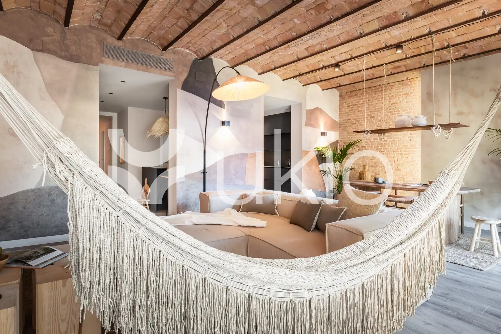 Sala d'estar de Apartament de lloguer en Barcelona amb Aire condicionat, Calefacció i Terrassa