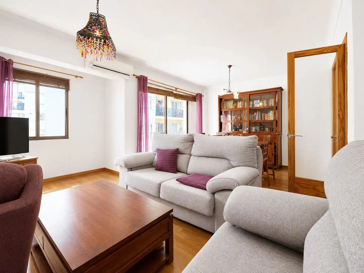 Sala d'estar de Pis en venda en  Palma de Mallorca amb Aire condicionat, Calefacció i Moblat