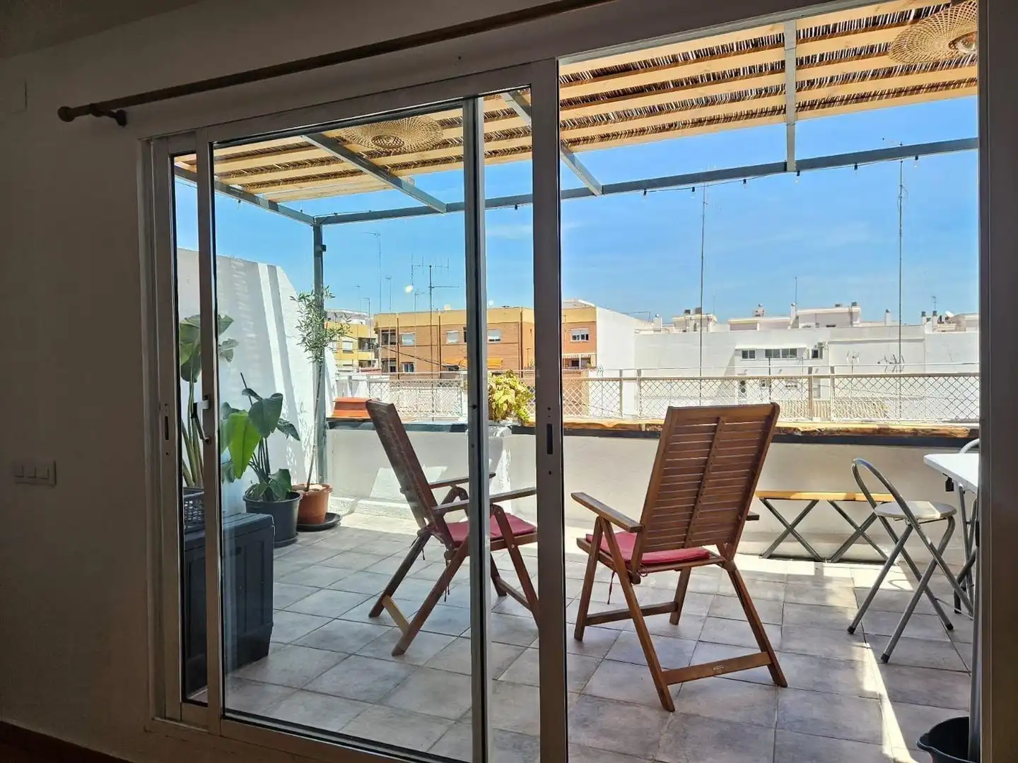Terraza de Piso de alquiler en Mislata con Aire acondicionado, Terraza y Amueblado