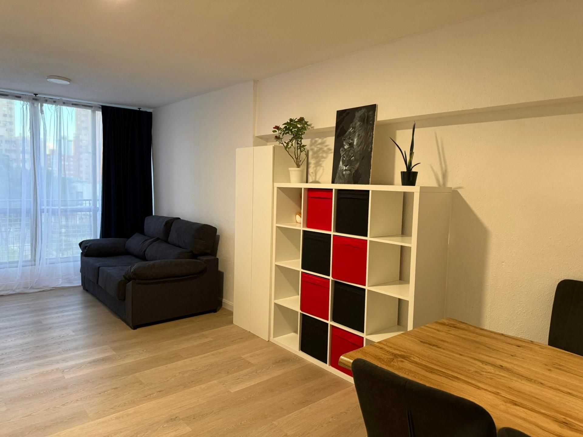 Sala d'estar de Pis en venda en Benidorm amb Aire condicionat, Moblat i Piscina comunitària