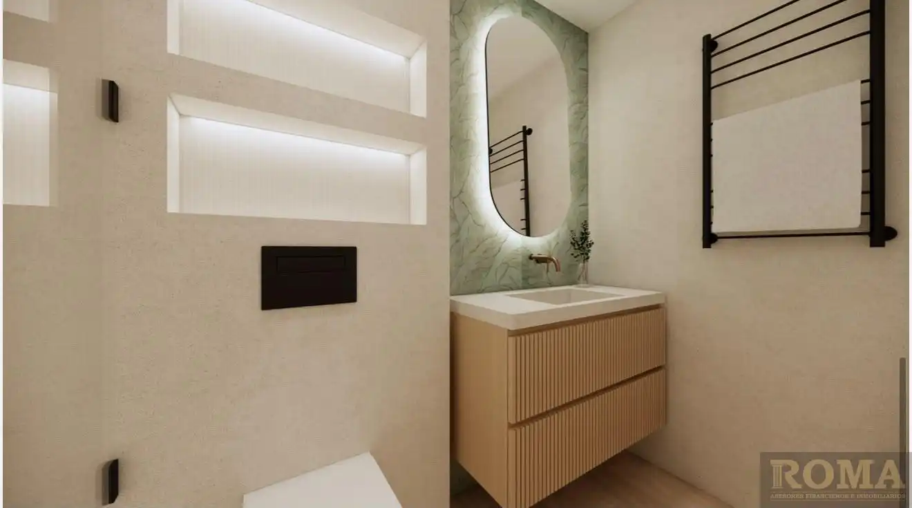 Badezimmer von Wohnung zum Verkauf in Salamanca mit Heizung, Möbliert und Balkon