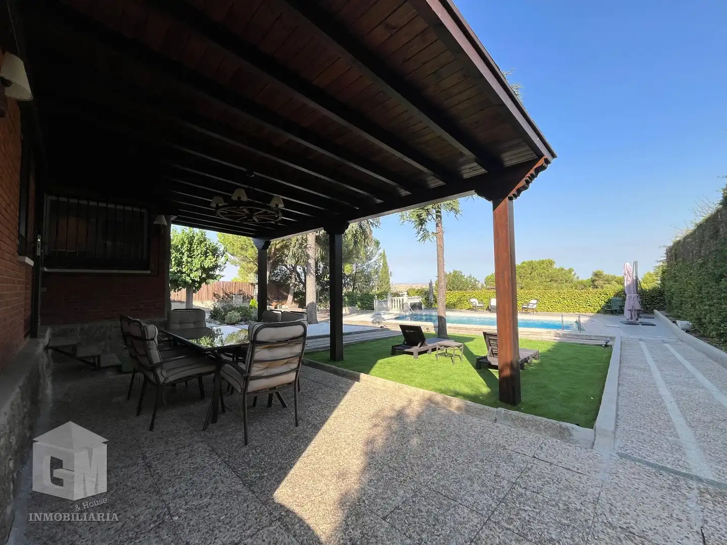 Terraza de Casa o chalet de alquiler en Batres con Aire acondicionado, Calefacción y Jardín privado