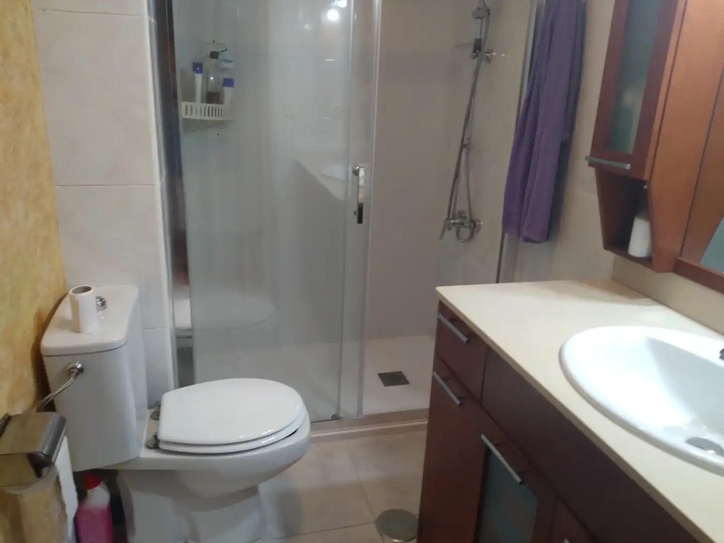 Bathroom of Flat for rent in Pontevedra Capital   with Heating, Parquet flooring and Furnished