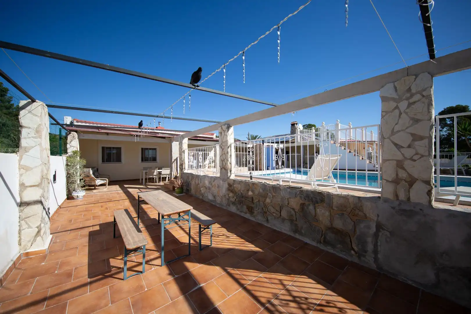 Terrassa de Casa o xalet en venda en Mutxamel amb Aire condicionat, Calefacció i Jardí privat