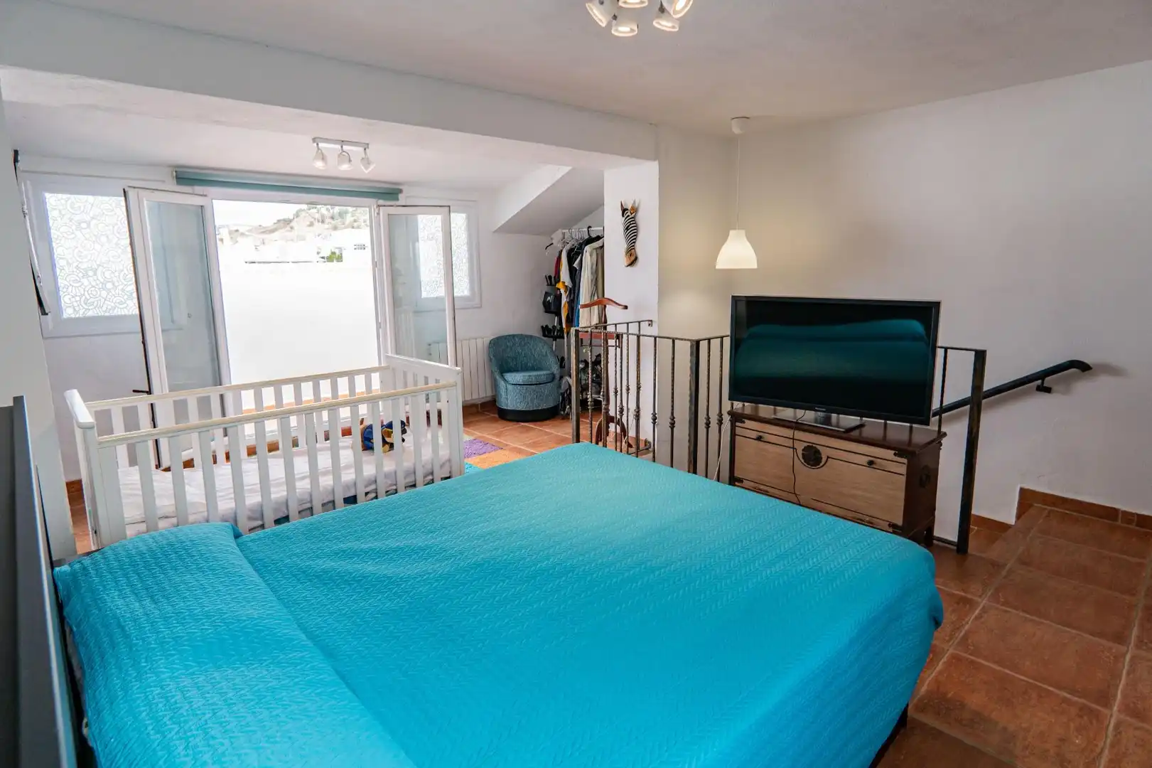 Bedroom of Houses for sale in Pizarra  with Terrace, Swimming Pool and Balcony