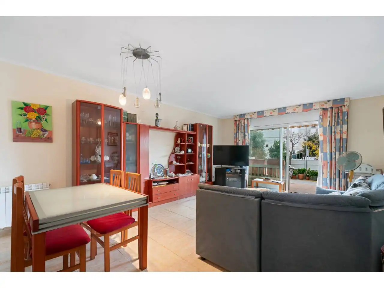 Sala de estar de Piso en venta en Cunit con Aire acondicionado, Calefacción y Jardín privado