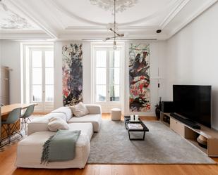 Living room of Apartment to rent in  Barcelona Capital  with Air Conditioner, Terrace and Furnished