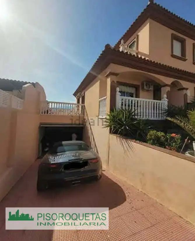 Exterior view of Houses for sale in Roquetas de Mar  with Air Conditioner, Private garden and Terrace