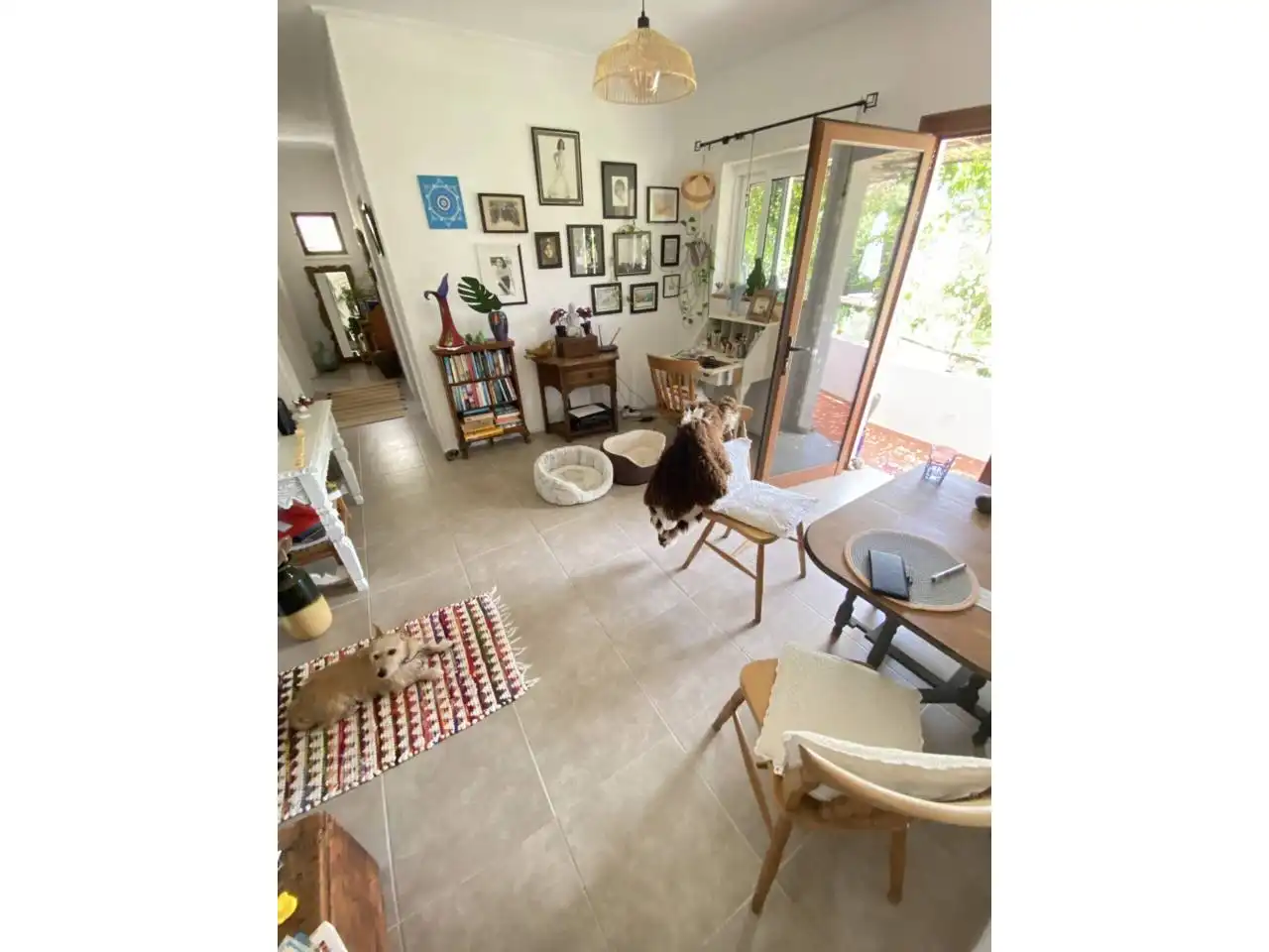 Sala d'estar de Finca rústica en venda en Fasnia amb Jardí privat, Terrassa i Moblat