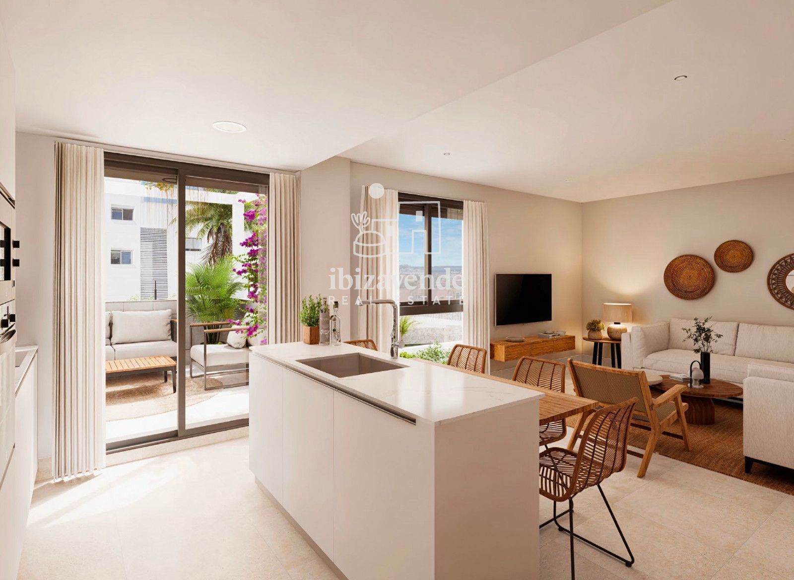 Bedroom of Flat for sale in Eivissa  with Terrace, Swimming Pool and Community pool