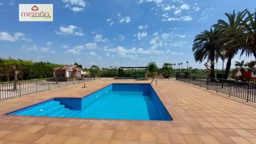 Piscina de Casa o xalet en venda en Elche / Elx amb Aire condicionat, Jardí privat i Terrassa