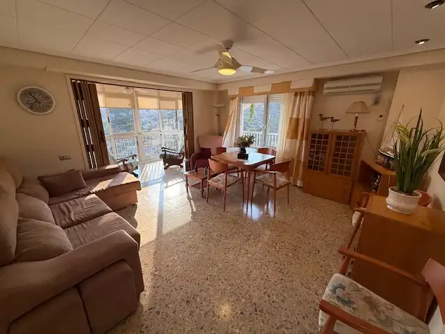Sala de estar de Apartamento en venta en Cullera con Terraza, Horno y Piscina comunitaria