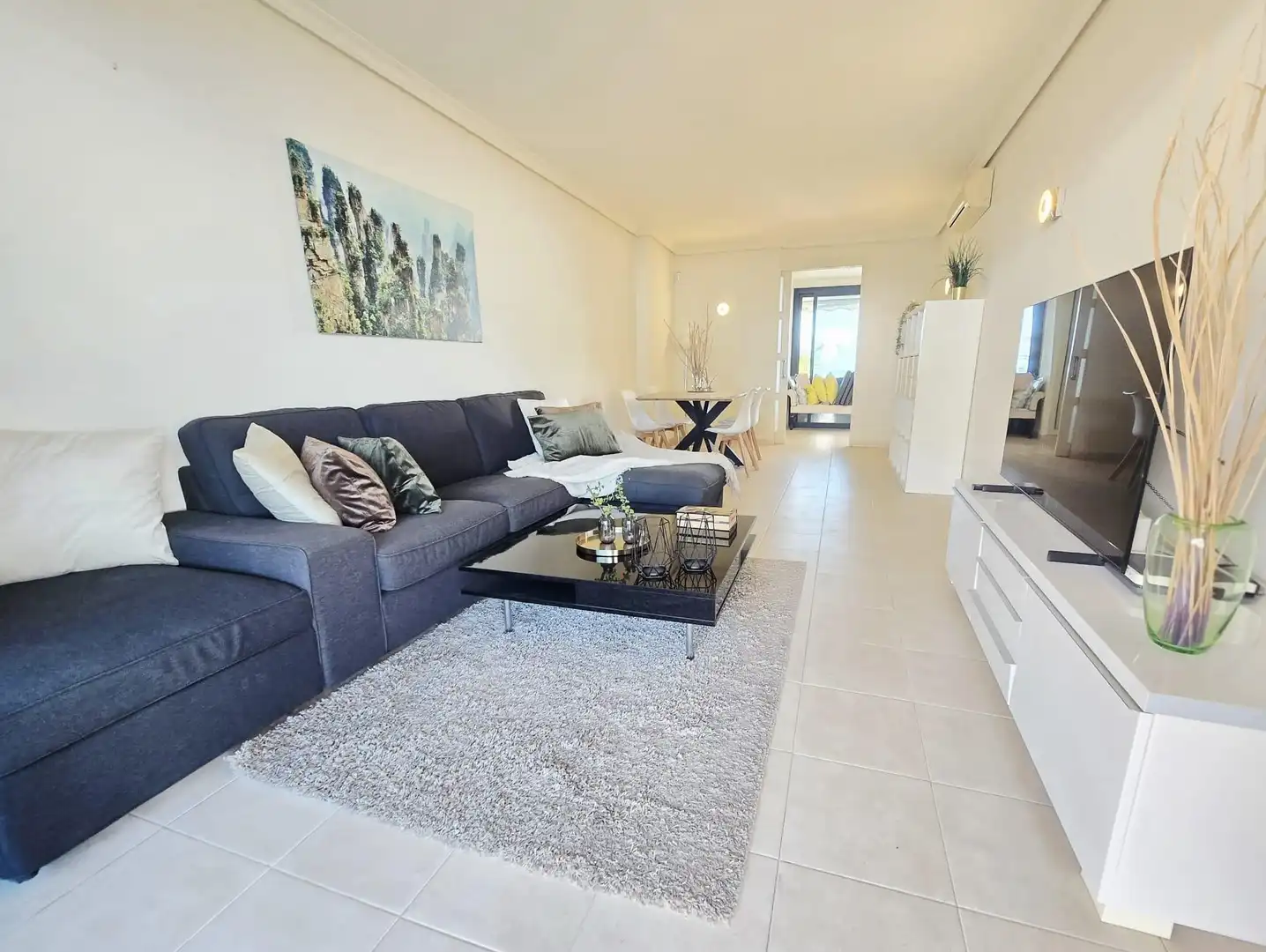 Sala d'estar de Àtic en venda en Santiago del Teide amb Aire condicionat, Jardí privat i Traster