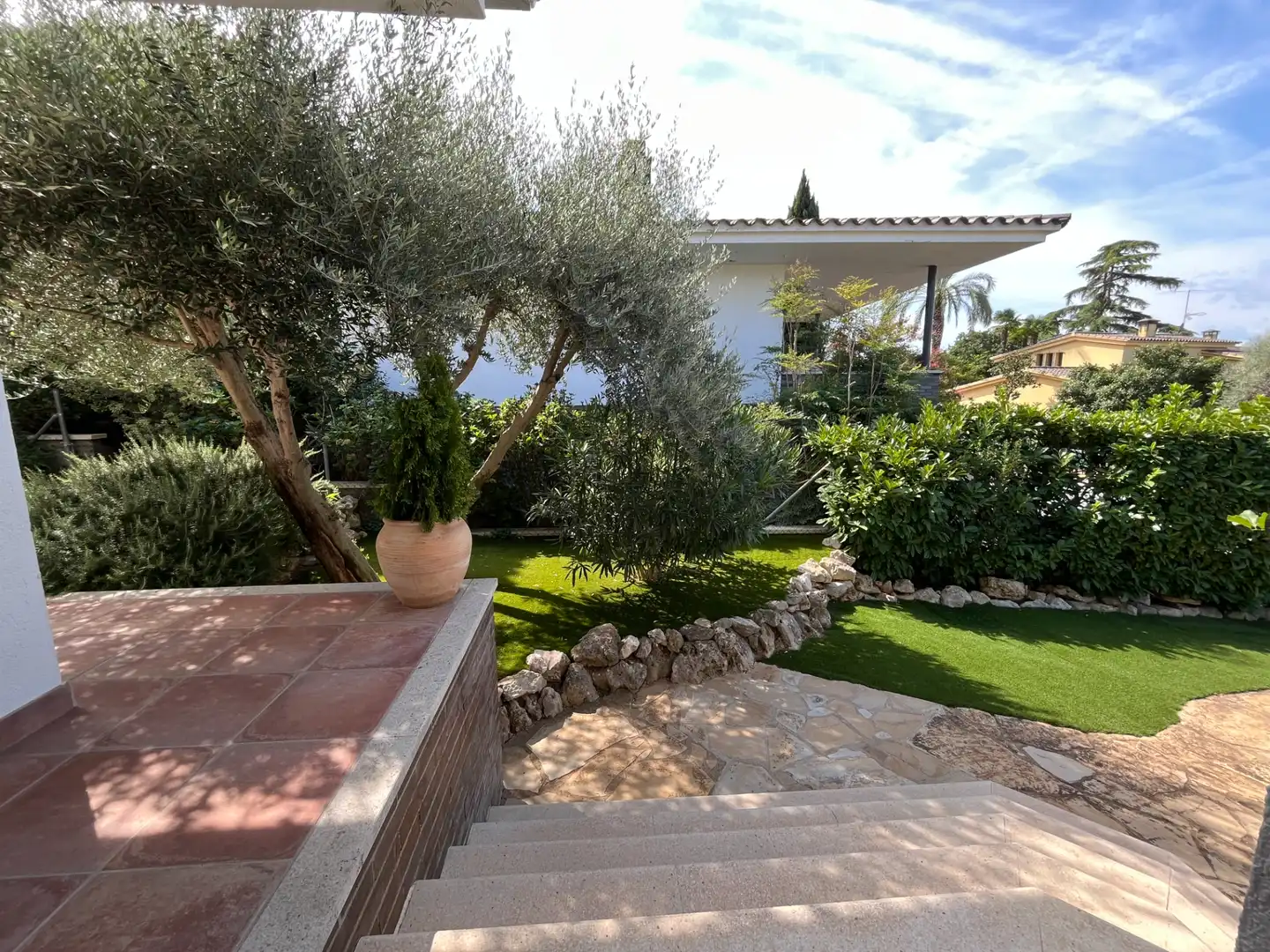 Garden of Houses for sale in Girona  with Air Conditioner, Heating and Private garden