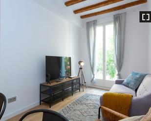Living room of Flat to rent in  Barcelona Capital  with Air Conditioner, Heating and Furnished
