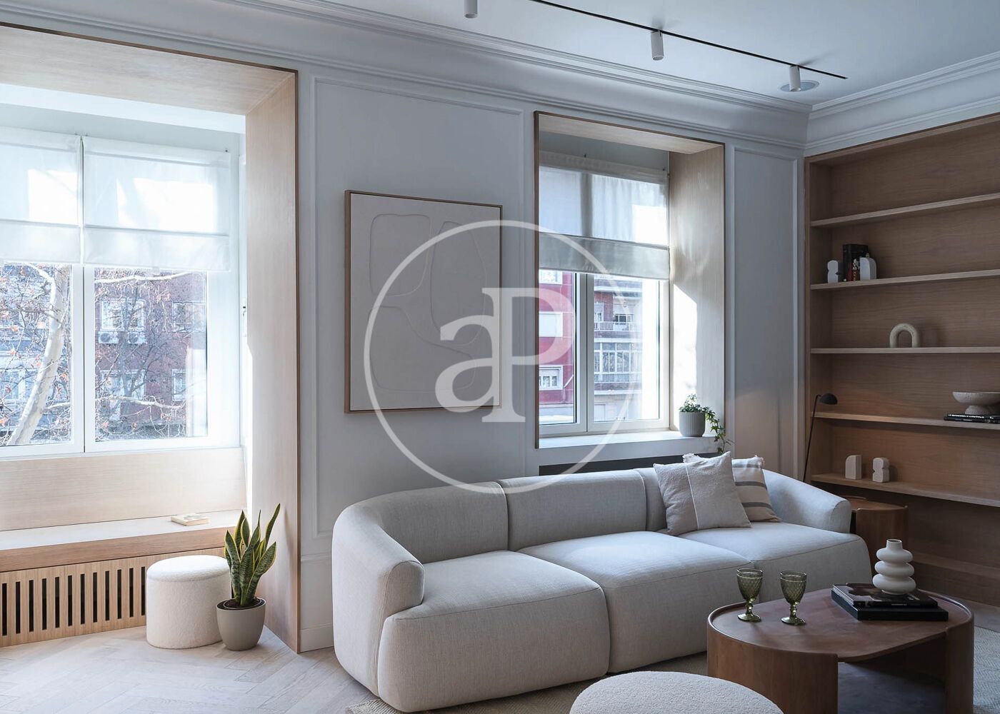 Sala de estar de Piso en venta en  Madrid Capital con Aire acondicionado, Calefacción y Amueblado