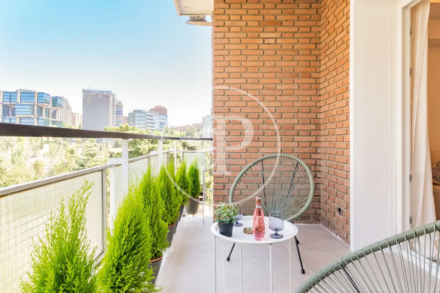 Balcony of Flat for sale in Madrid  with Air Conditioner, Heating and Terrace