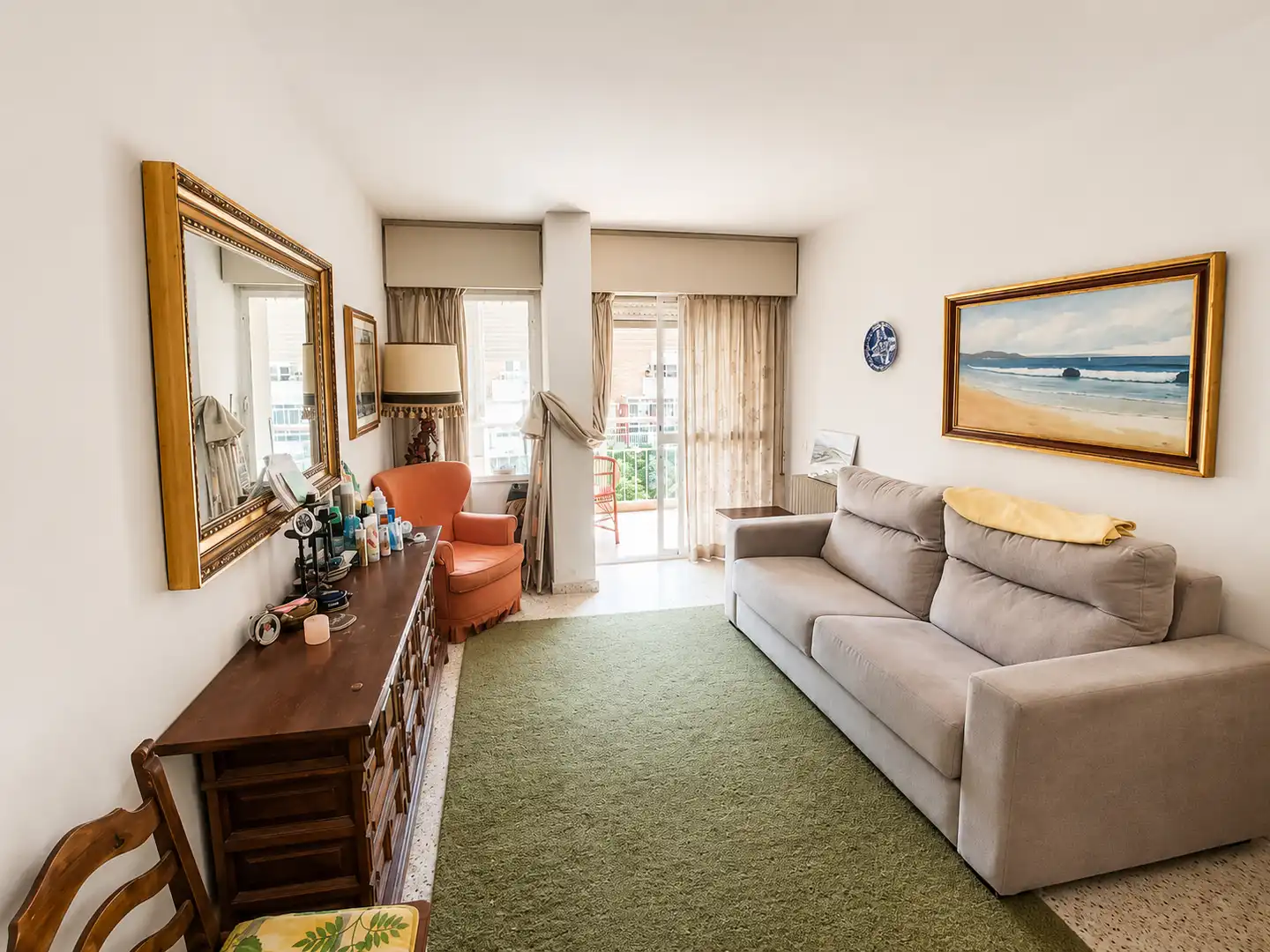 Sala de estar de Apartamento en venta en Benalmádena con Amueblado