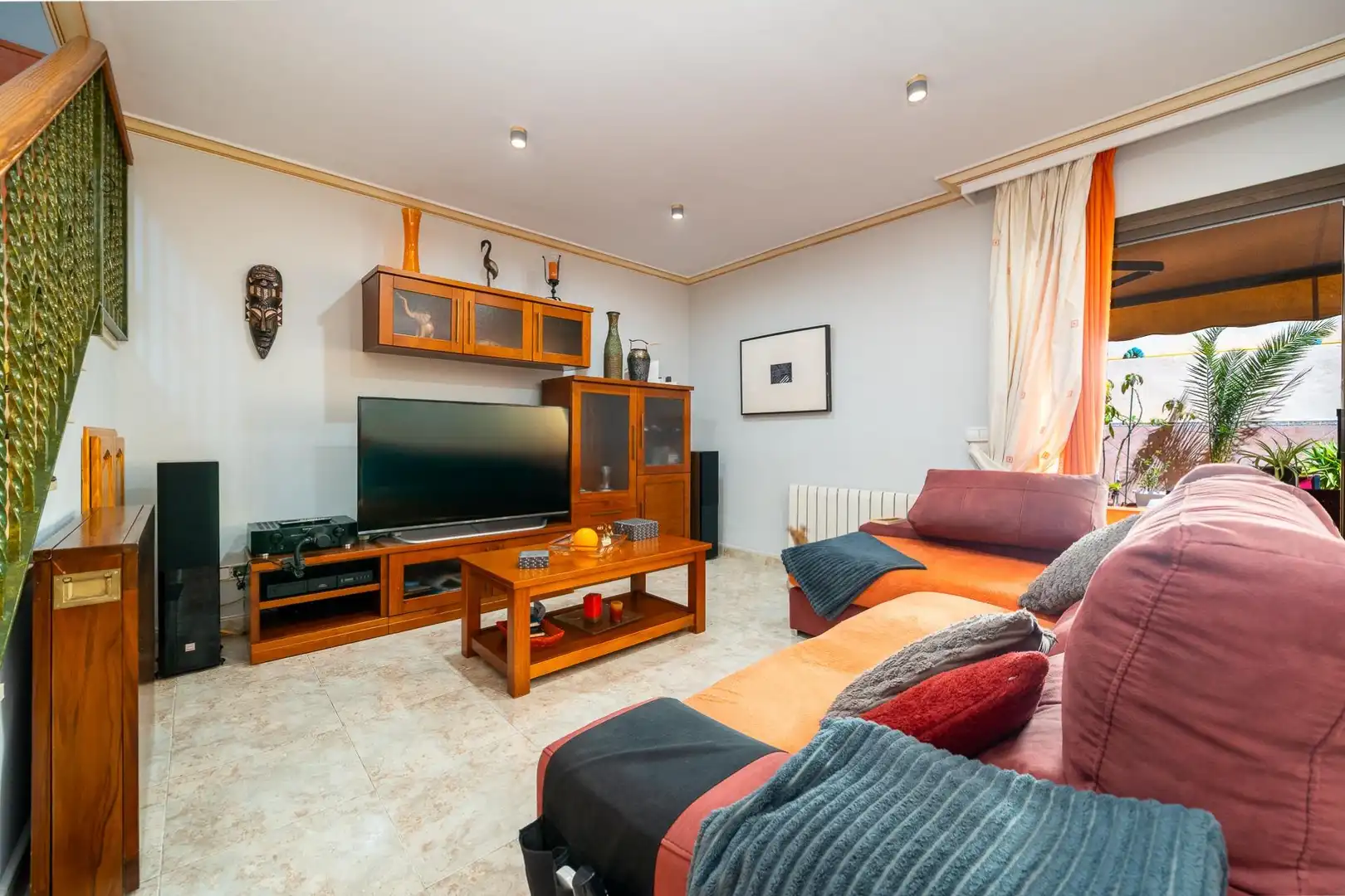 Sala d'estar de Casa adosada en venda en  Palma de Mallorca amb Aire condicionat, Calefacció i Terrassa