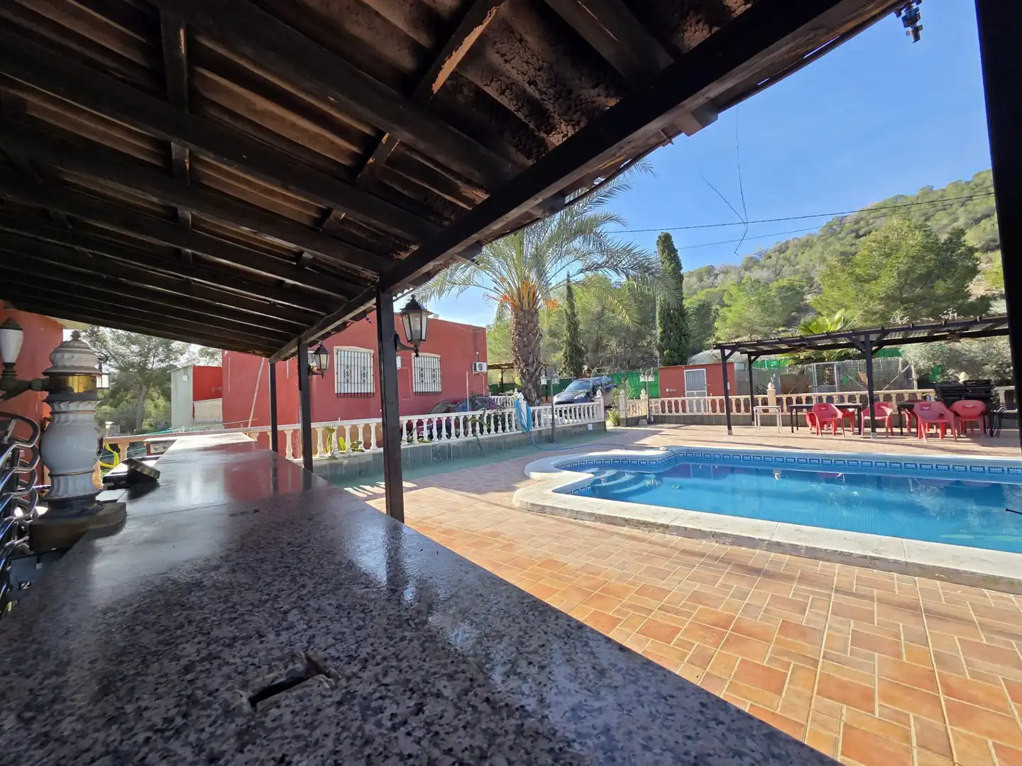 Vista exterior de Finca rústica en venda en Orihuela amb Aire condicionat, Jardí privat i Terrassa