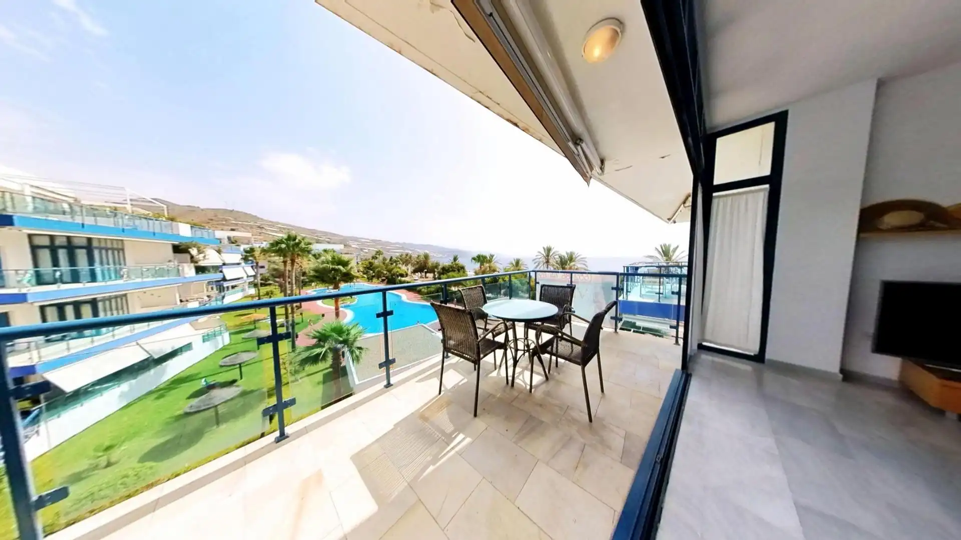 Terrasse von Wohnung zum Verkauf in Gualchos mit Klimaanlage, Heizung und Terrasse