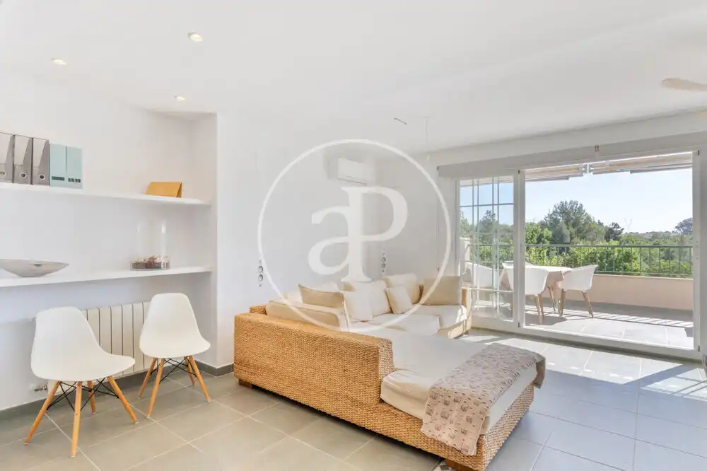 Sala de estar de Ático de alquiler en Bétera con Aire acondicionado, Calefacción y Jardín privado
