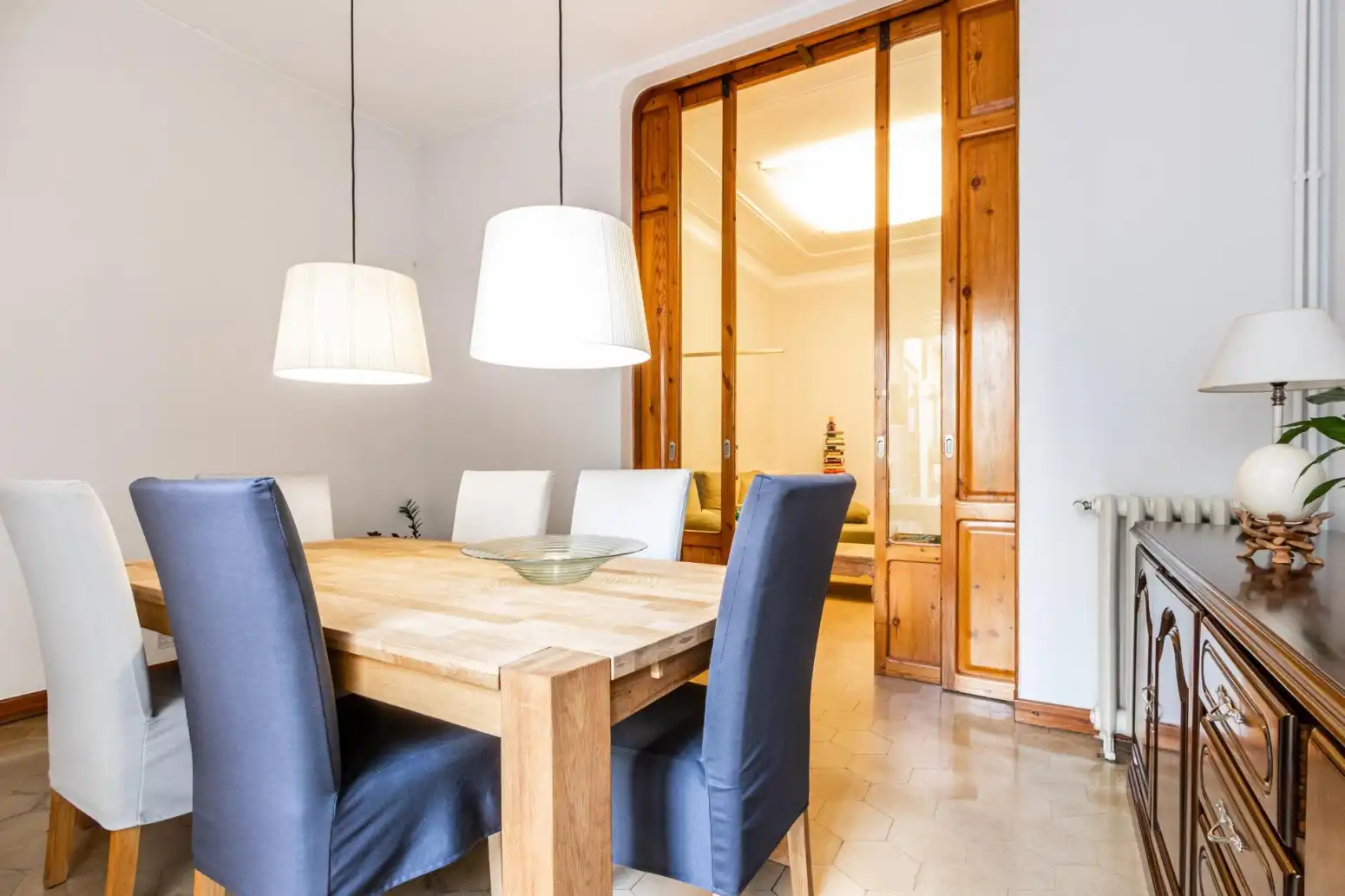 Comedor de Casa adosada en venta en Terrassa con Calefacción, Parquet y Terraza