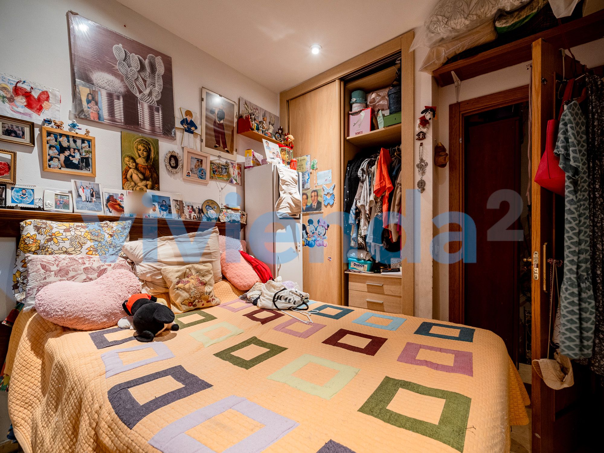 Bedroom of Flat for sale in  Madrid Capital  with Air Conditioner and Heating