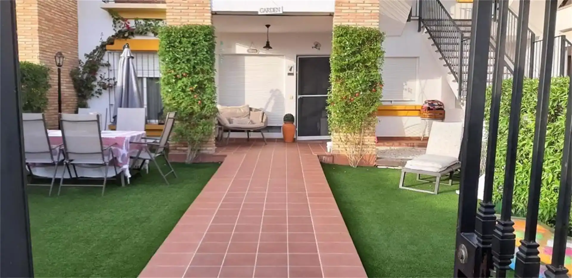 Terrace of Flat for rent in Vera  with Air Conditioner, Private garden and Furnished